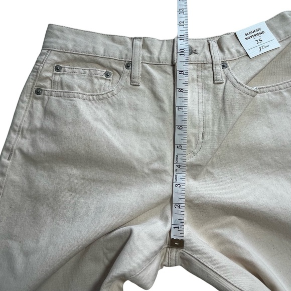 J. Crew Slouchy boyfriend Jeans In Ecru Size 25 - Picture 10 of 11
